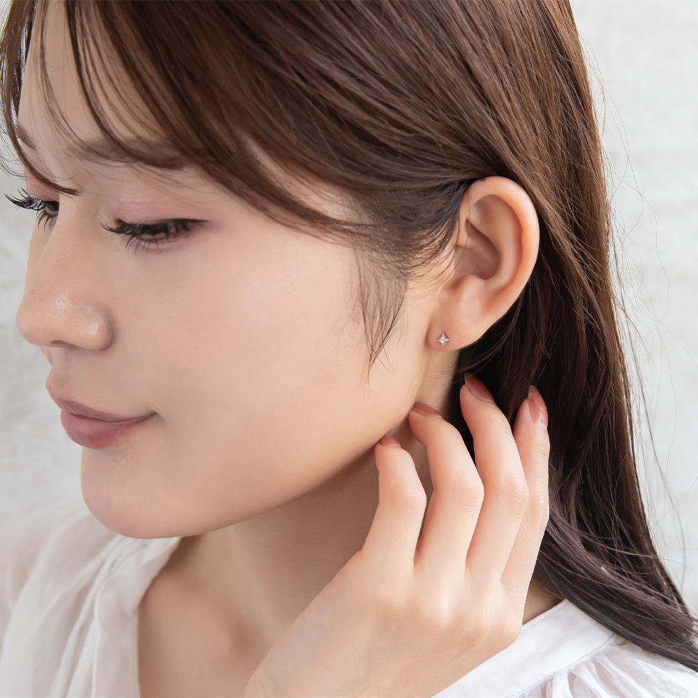 ピアス ニッケルフリー シルバー925 ミニ スタッドピアス