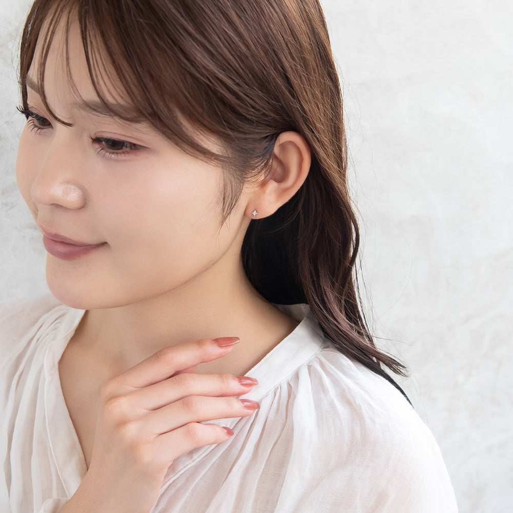 ピアス ニッケルフリー シルバー925 ミニ スタッドピアス