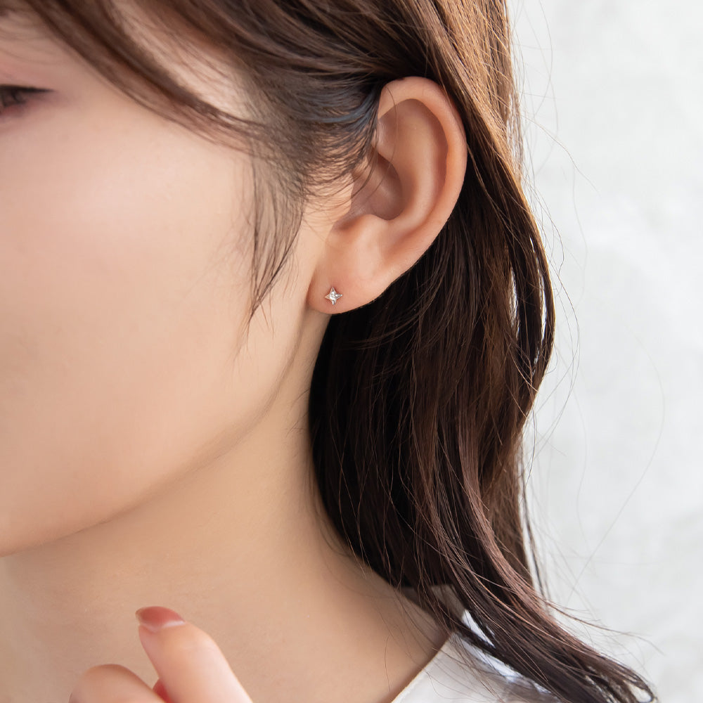 ピアス ニッケルフリー シルバー925 ミニ スタッドピアス