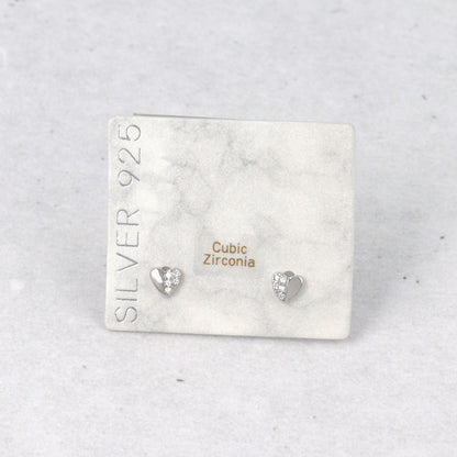 ピアス ニッケルフリー シルバー925 ミニ ハート スタッドピアス