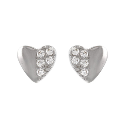 ピアス ニッケルフリー シルバー925 ミニ ハート スタッドピアス