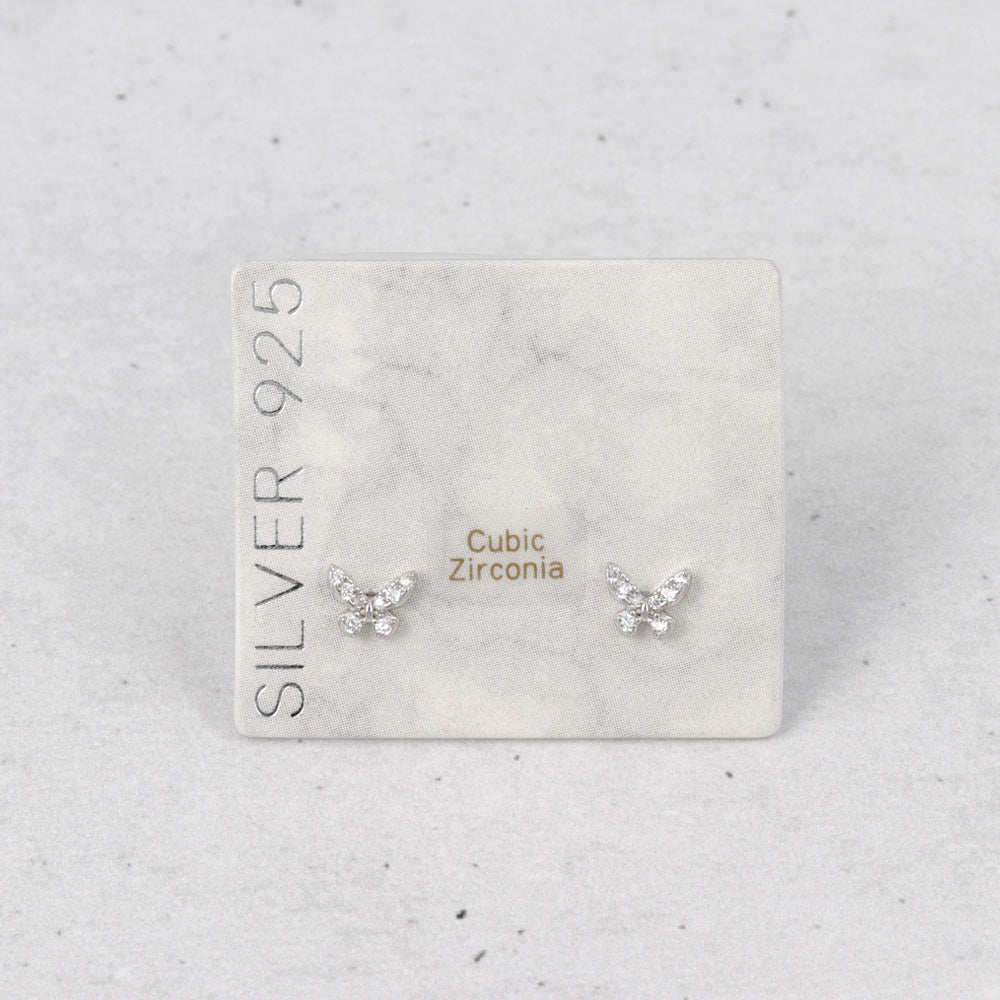 ピアス ニッケルフリー シルバー925 ミニ バタフライ スタッドピアス