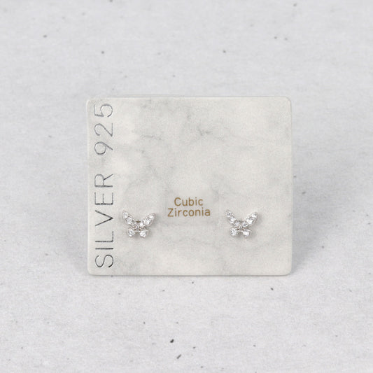 ピアス ニッケルフリー シルバー925 ミニ バタフライ スタッドピアス