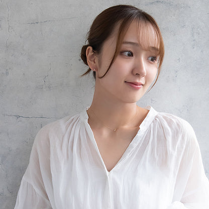 ピアス tiny. ニッケルフリー メタル ストーン パール ライン 小粒 スタッドピアス