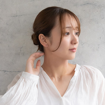 ピアス tiny. ニッケルフリー メタル ストーン パール フラワー 小粒 スタッドピアス