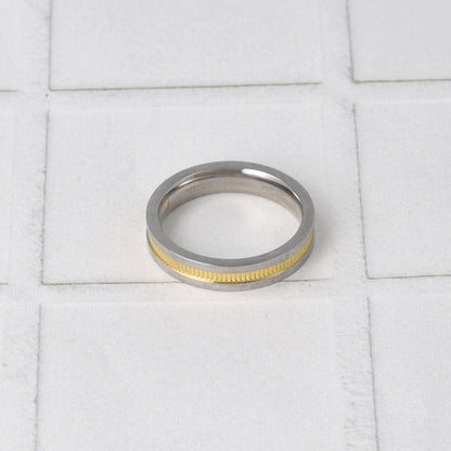 リング ステンレス コンビカラー センター ストライプ ライン 11号 13号 15号 17号 指輪