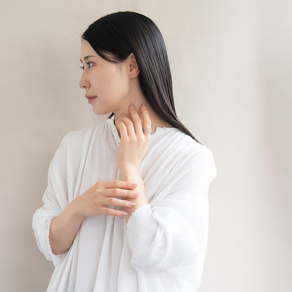 リング ステンレス キュービックジルコニア ライン フリーサイズ 指輪