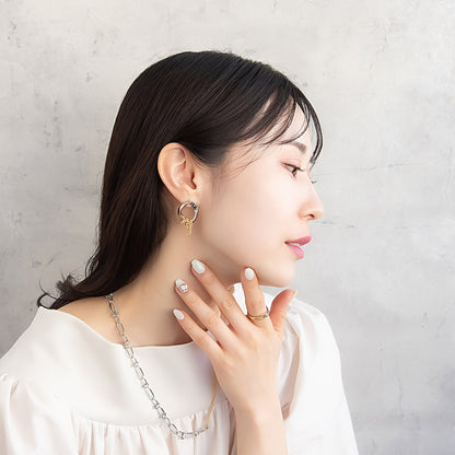 リング Combination Metal ニッケルフリー メタル ドロップ ループ クロス 12号 指輪