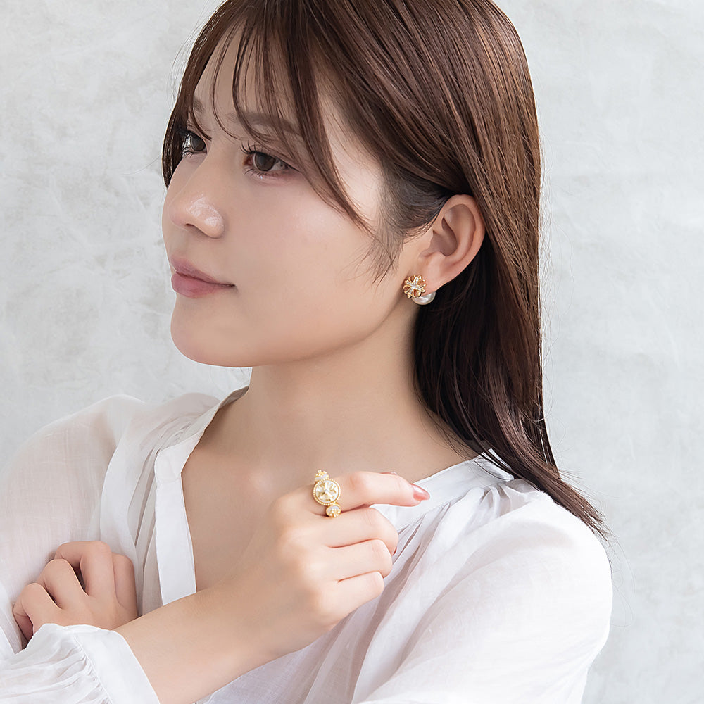 リング ニッケルフリー クロス シェル 15号 指輪