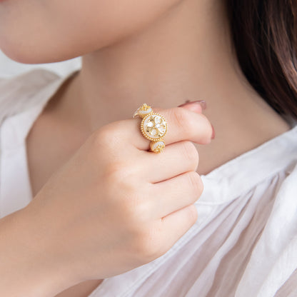 リング ニッケルフリー クロス シェル 15号 指輪