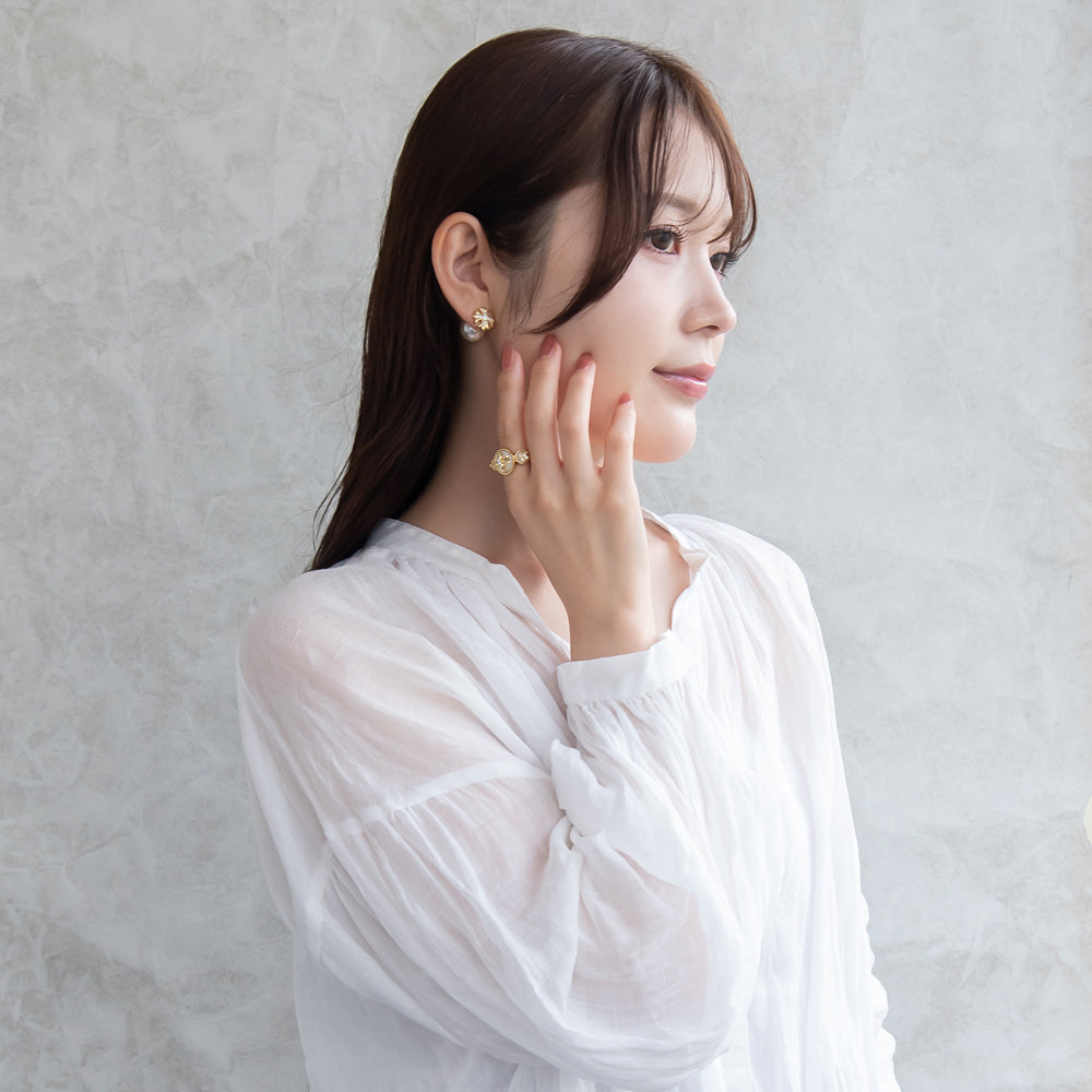 リング ニッケルフリー クロス シェル 15号 指輪