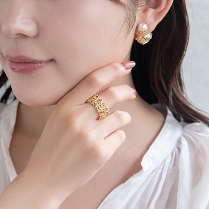 リング ニッケルフリー クロス メタル 15号 指輪