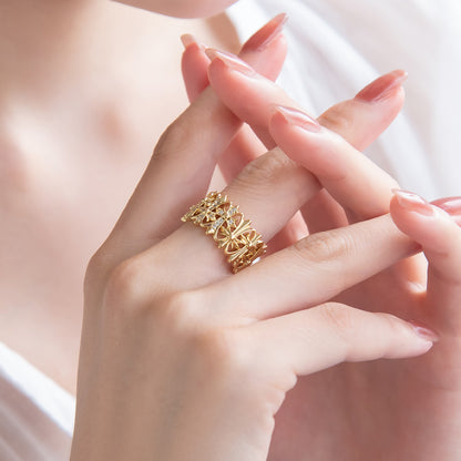 リング ニッケルフリー クロス メタル 15号 指輪