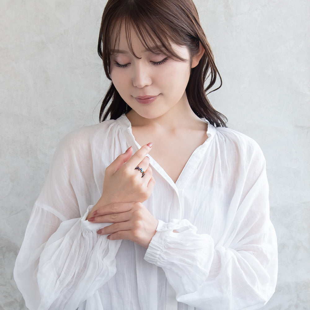 リング ニッケルフリー カラフル キュービックジルコニア 13号 指輪