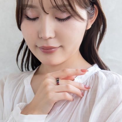 リング ニッケルフリー カラフル キュービックジルコニア 13号 指輪