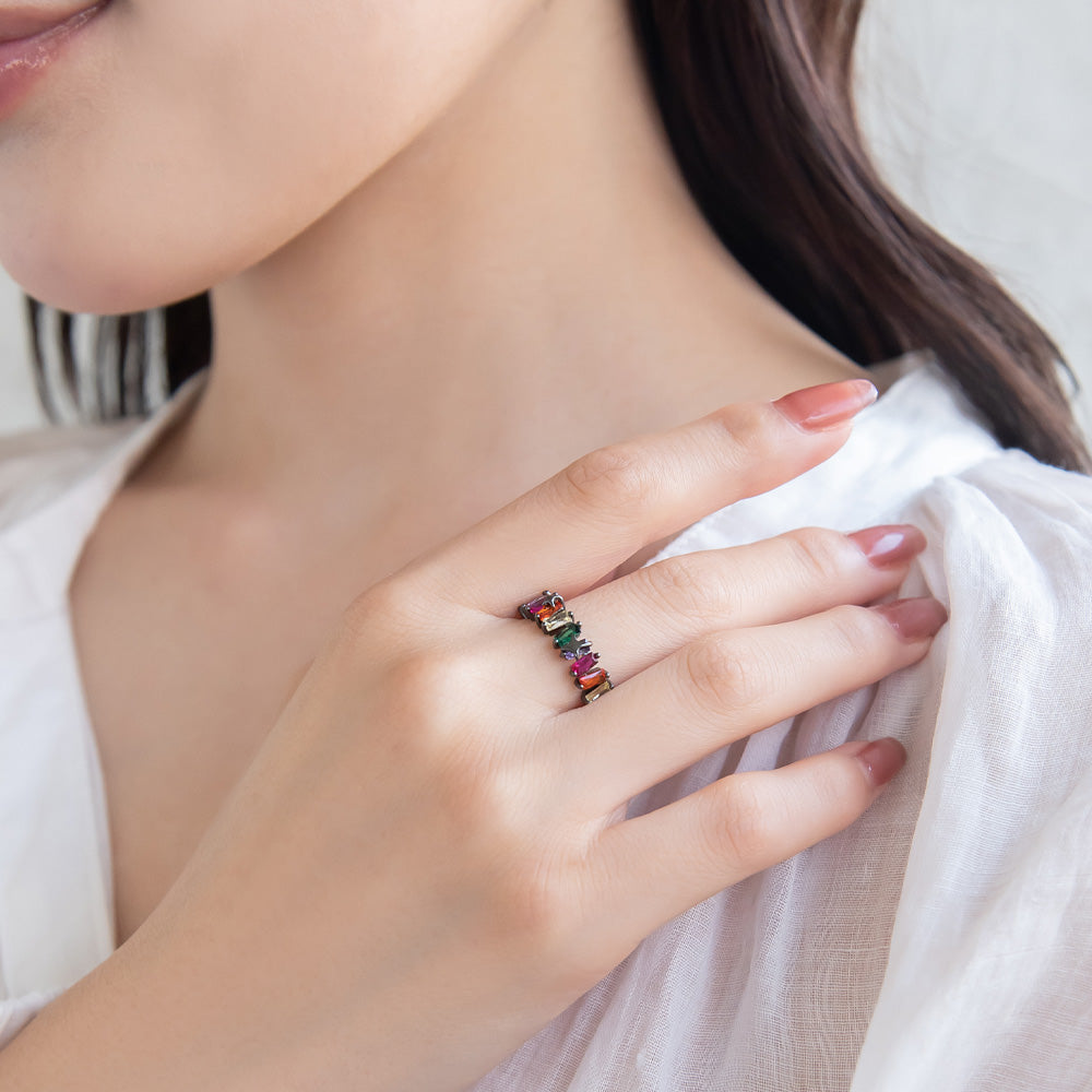 リング ニッケルフリー カラフル キュービックジルコニア 13号 指輪