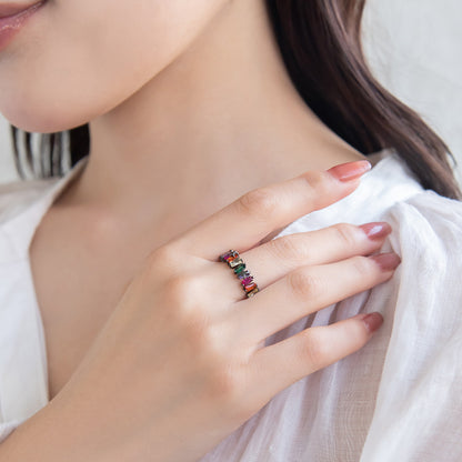 リング ニッケルフリー カラフル キュービックジルコニア 13号 指輪