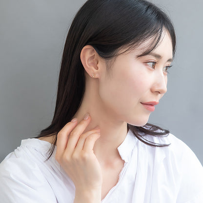 ピアス ニッケルフリー メタル キュービックジルコニア パール ライン ハート 6個セット スタッドピアス