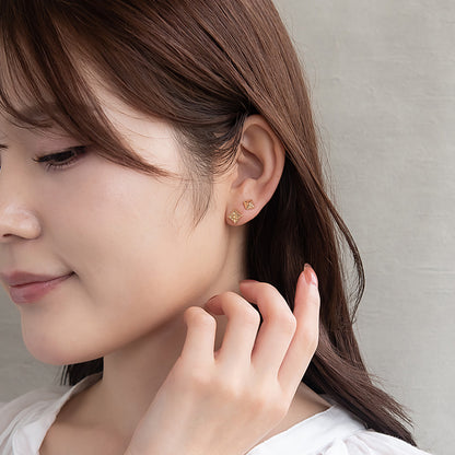 ピアス ニッケルフリー 百合の紋章 ロンバス 6個セット チタンポスト スタッドピアス