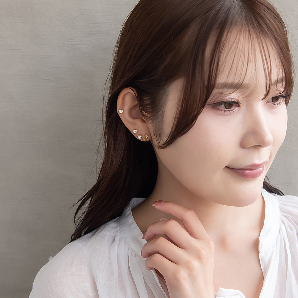 ピアス ニッケルフリー 百合の紋章 ロンバス 6個セット チタンポスト