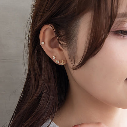 ピアス ニッケルフリー 百合の紋章 ロンバス 6個セット チタンポスト スタッドピアス