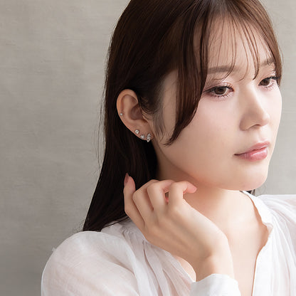 ピアス ニッケルフリー 錨 羽 太陽 6個セット チタンポスト スタッドピアス