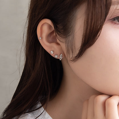 ピアス ニッケルフリー 錨 羽 太陽 6個セット チタンポスト スタッドピアス