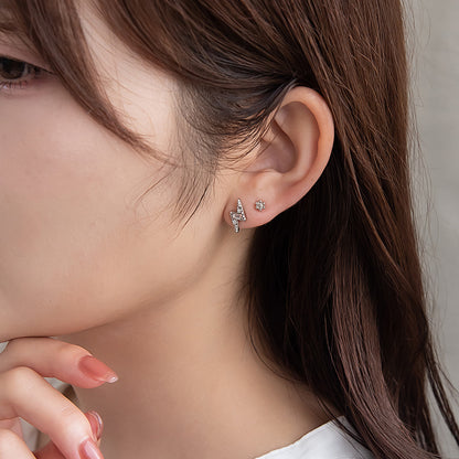 ピアス ニッケルフリー 稲妻 スター 6個セット チタンポスト スタッドピアス