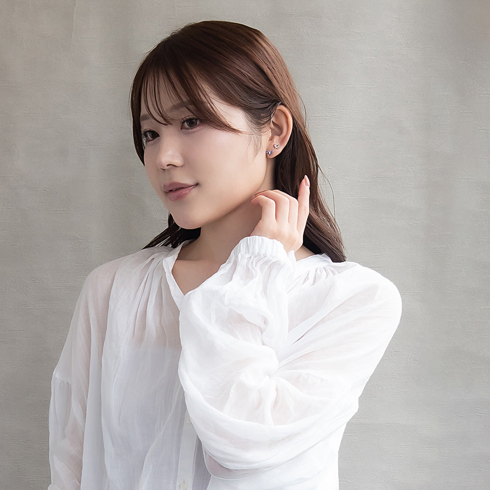 ピアス ニッケルフリー バラフライ 6個セット チタンポストポスト スタッドピアス