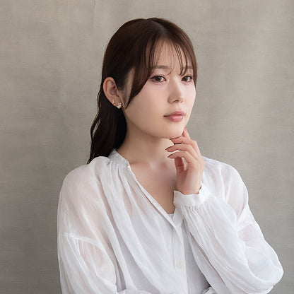 ピアス ニッケルフリー リボン 6個セット チタンポストポスト スタッドピアス