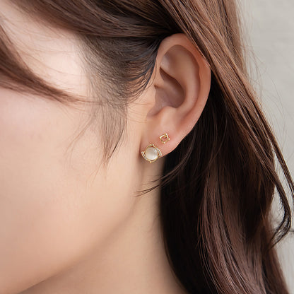 ピアス ニッケルフリー スクエア 6個セット チタンポストポスト スタッドピアス