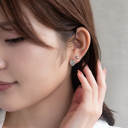 ピアス ニッケルフリー ハート 6個セット チタンポストポスト スタッドピアス