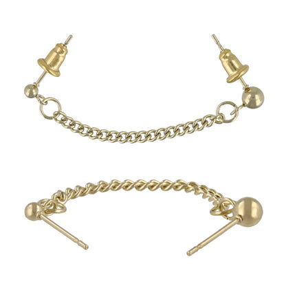 ピアス クロス 2ホール 5個セット サージカルステンレスポスト スタッドピアス