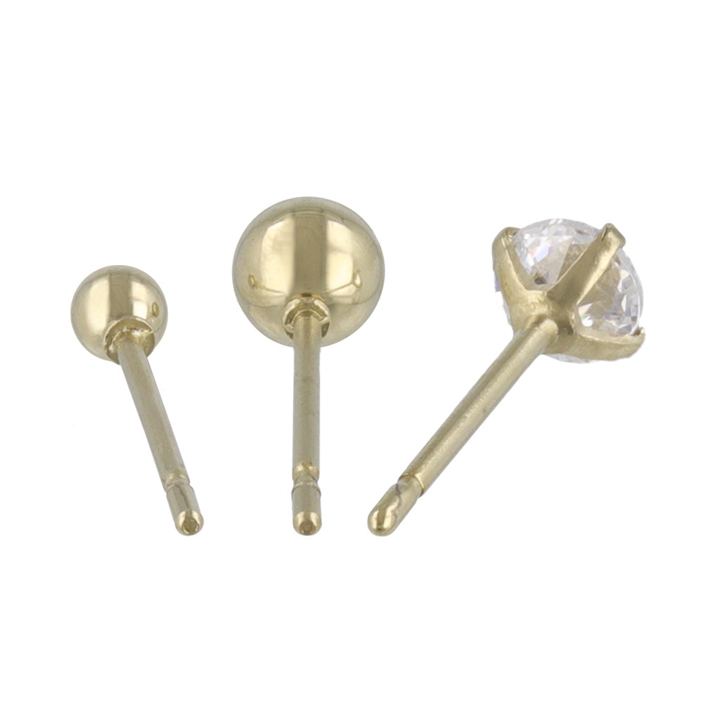 ピアス クロス 2ホール 5個セット サージカルステンレスポスト スタッドピアス