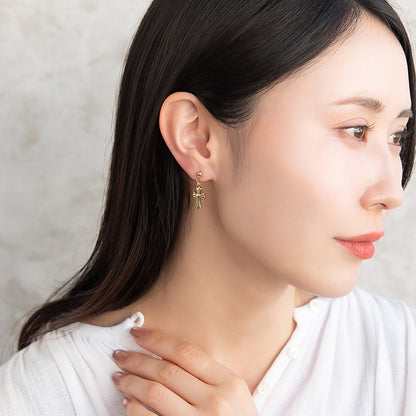 ピアス クロス 2ホール 5個セット サージカルステンレスポスト スタッドピアス