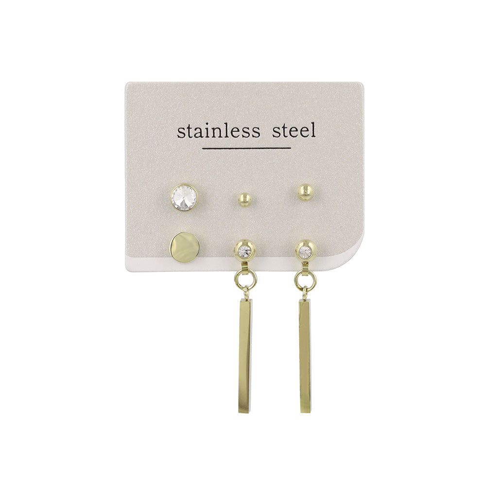 ピアス スティック 6個セット サージカルステンレスポスト スタッドピアス