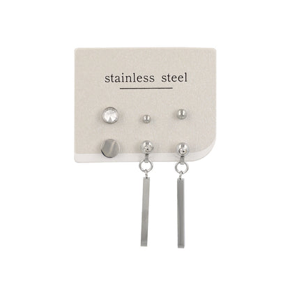 ピアス スティック 6個セット サージカルステンレスポスト スタッドピアス