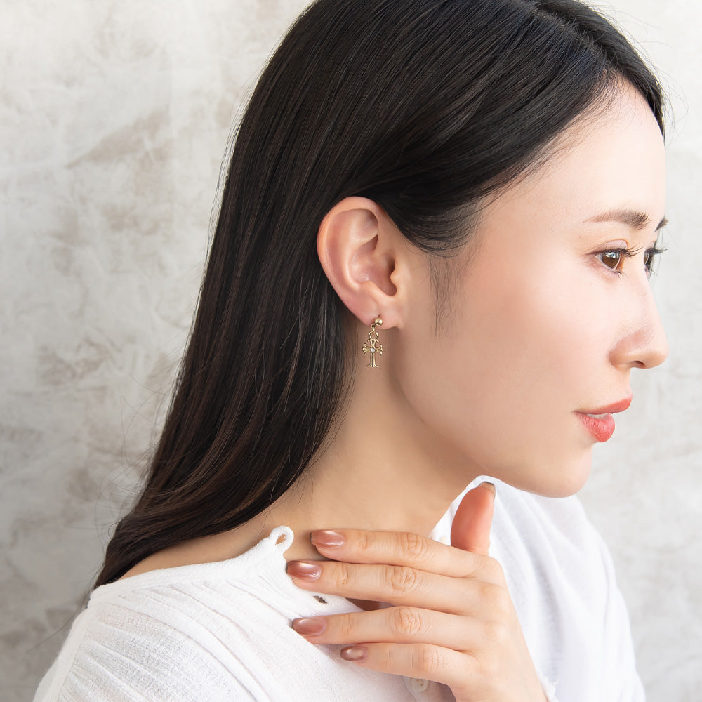 ピアス クロス 6個セット サージカルステンレスポスト スタッドピアス