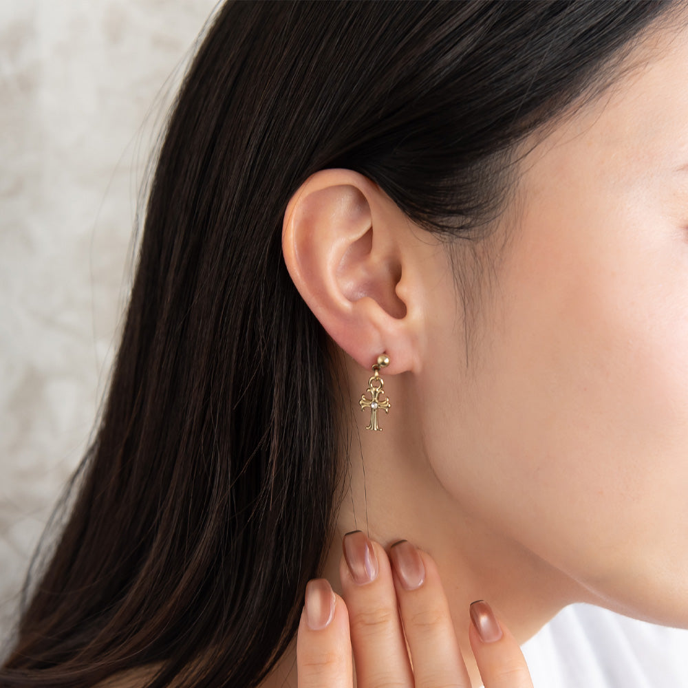 ピアス クロス 6個セット サージカルステンレスポスト スタッドピアス