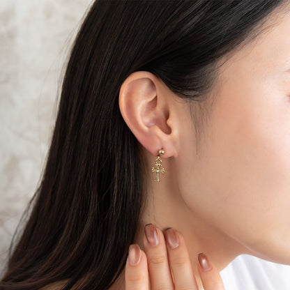 ピアス クロス 6個セット サージカルステンレスポスト スタッドピアス