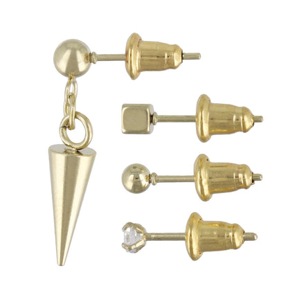 ピアス コーン 6個セット サージカルステンレスポスト スタッドピアス