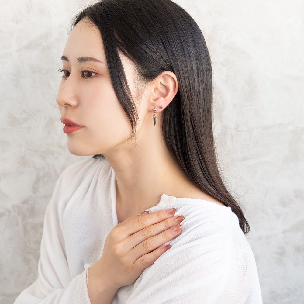 ピアス コーン 6個セット サージカルステンレスポスト スタッドピアス