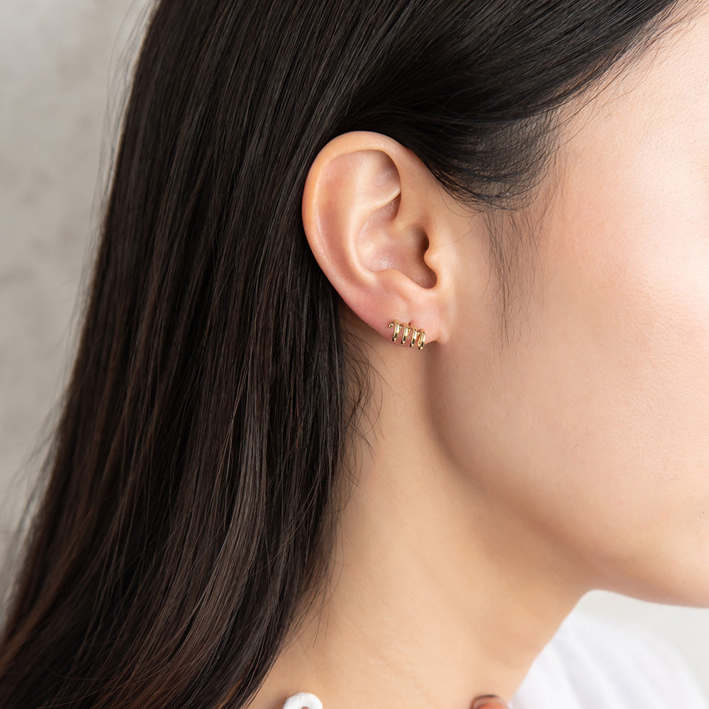 ピアス スクリュー 6個セット サージカルステンレスポスト スタッドピアス