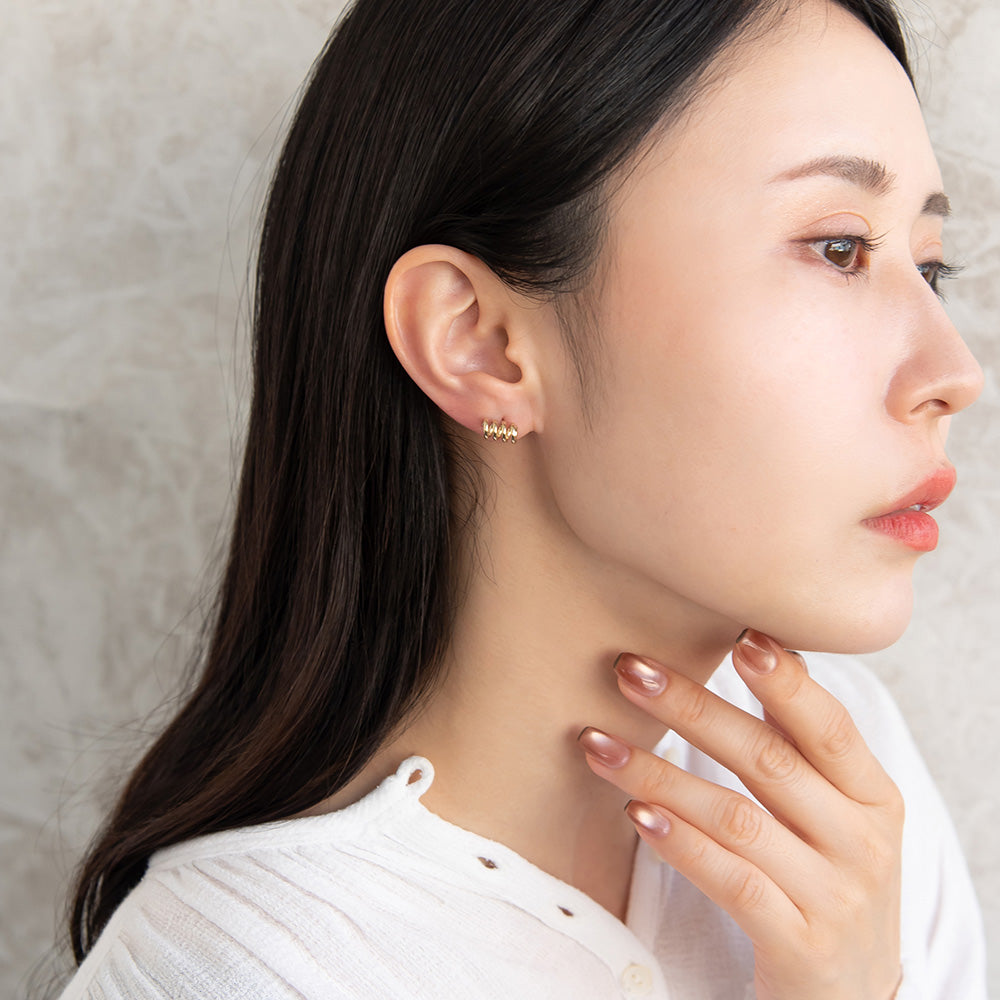 ピアス スクリュー 6個セット サージカルステンレスポスト スタッドピアス