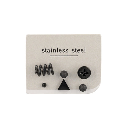 ピアス スクリュー 6個セット サージカルステンレスポスト スタッドピアス