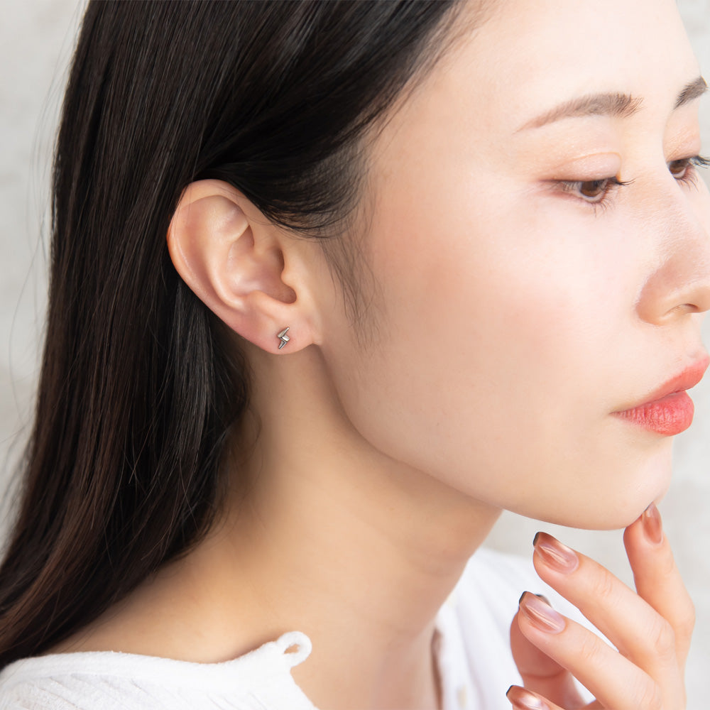 ピアス ライトニング 6個セット サージカルステンレスポスト スタッドピアス