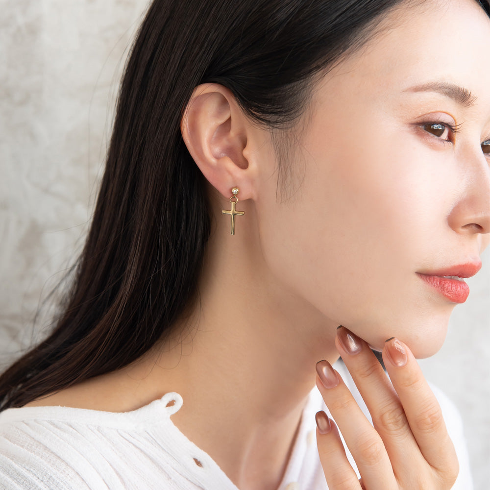 ピアス クロス 6個セット サージカルステンレスポスト スタッドピアス