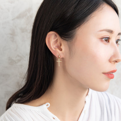 ピアス クロス 6個セット サージカルステンレスポスト スタッドピアス