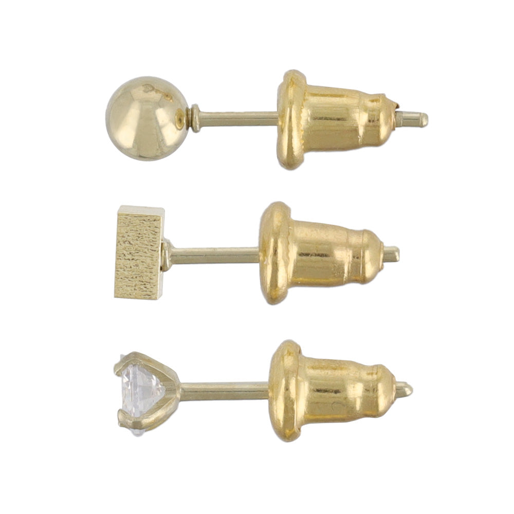 ピアス ファスナー 6個セット サージカルステンレスポスト スタッドピアス