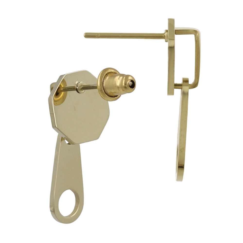 ピアス ファスナー 6個セット サージカルステンレスポスト スタッドピアス